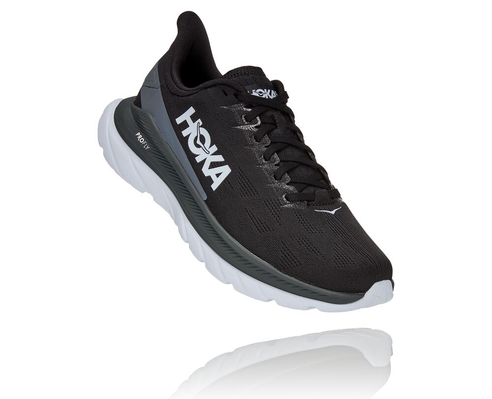 Hoka One One Mach 4 Löparskor Herr Svarta/MörkGrå - SE-8723104